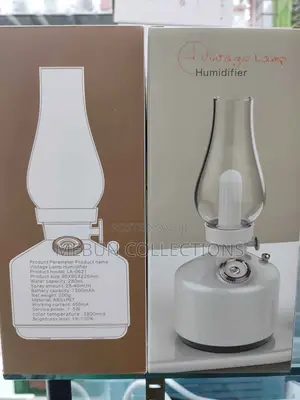 Retro Lamp Air Humidifier 1200mah Rechargeable