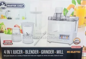 Master Chef 4in1 Food Processor Juicer,Blender,Grinder, Mill