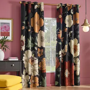 Vintage Floral Curtains for Bedroom Blackout Drapes