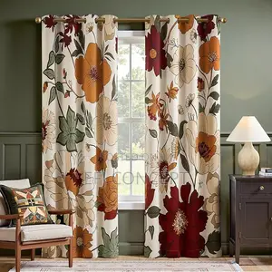 Vintage Floral Curtains S Botanical Flower