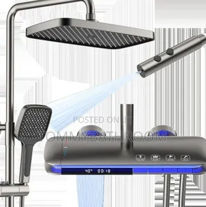 Gray Standard Standing Shower Mixer