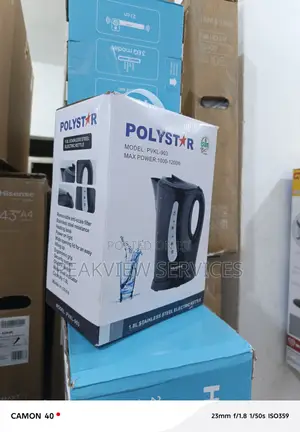 Polystar PVKL-903 Electric Kettle Auto Shut-Off, 1500w, 1.7l