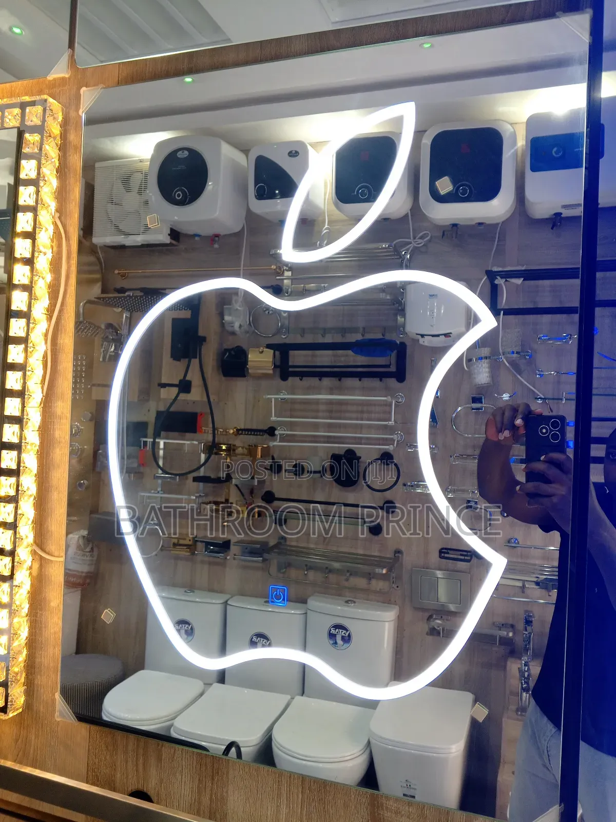 Led Mirror With Apple Design