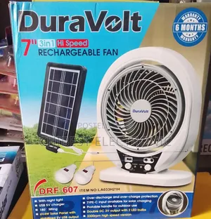 Duravolt Rechargeable Fan 7 Inches