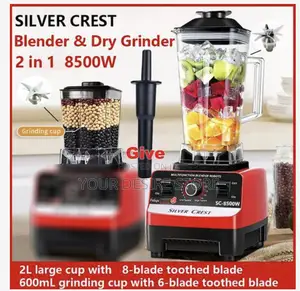 Silver Crest 2l Industrial 8500w Food Crusher Blender