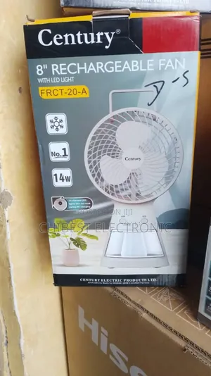 Century Rechargeable Fan With Led Light