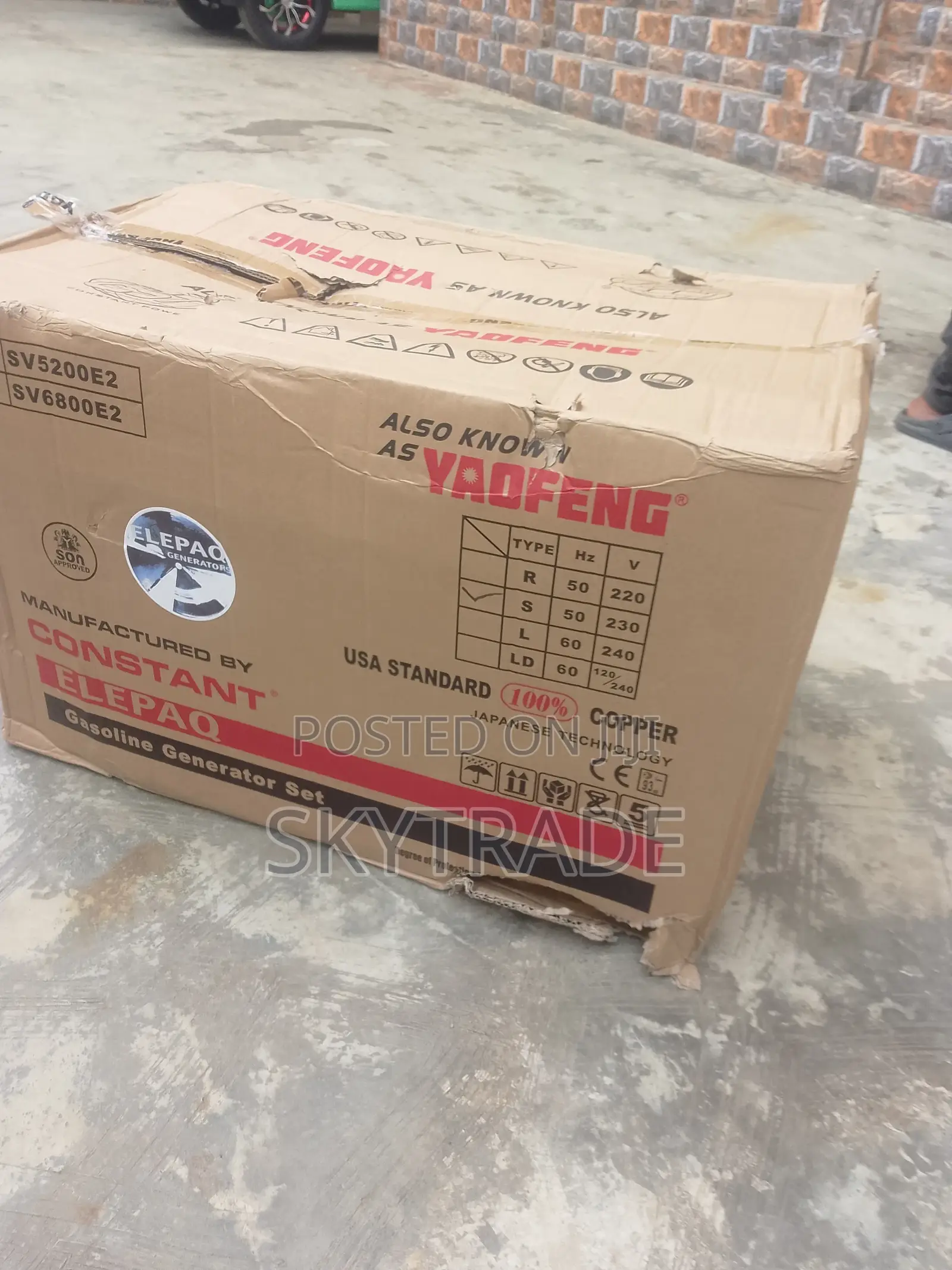 Durable Yaofeng 4.5kva Gen – Elepaq Model