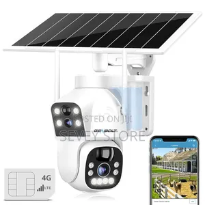 Dual Lens Spotlight CCTV System With Sim Card