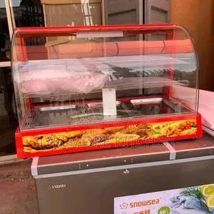 3-Plate Electric Red Snack Display Warmer