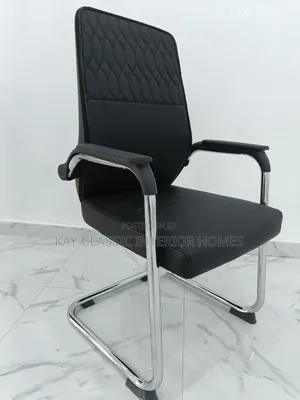 Office Leather Visitors Chairs