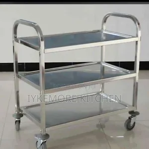 3 Layer Stainless Steel Utility Cart Food Trolley