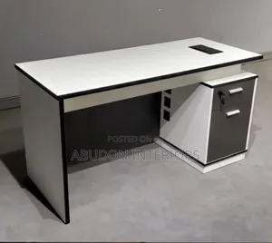 White 1.4m Office Tables