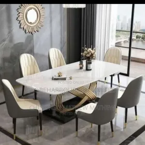 Luxury Mable Top Dinning Set