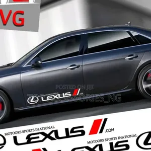 Lexus Written Car Body Sticker