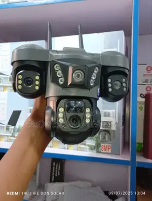 Solar Camera V380 3lens 3view It Also Uses Sim Card