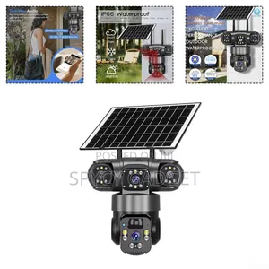 4g 3 Lens Solar Powered Surveillance Ip Camera