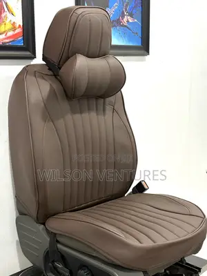 Coffee Brown Leather Car Seat Cover