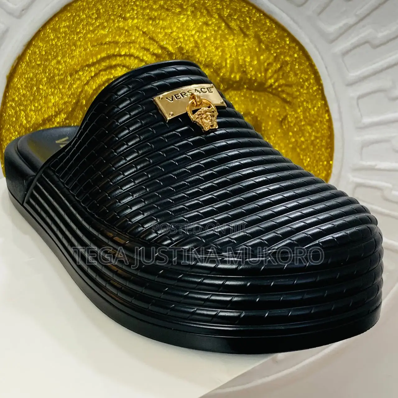 Versace Men's Rubber Half Shoe