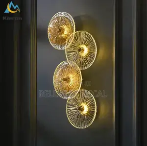 4 Display Post-Modern Luxury Crystal Led Wall Lamps