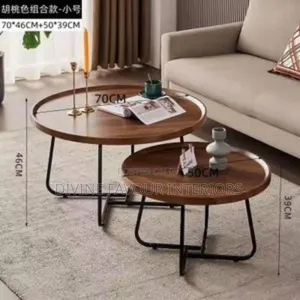 Wooden Center Table and Side Stool