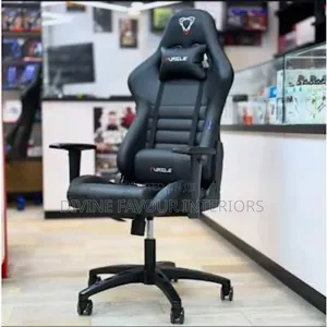 Executive Furgle Gaming Chair With Footrest -Black