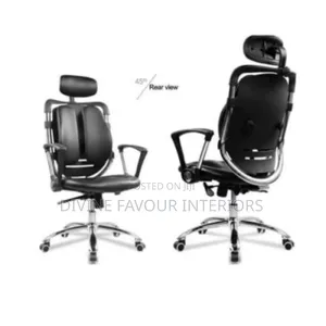 Office Kidney Leather Chair With Headrest