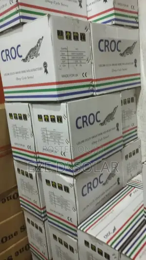 Croc Gel 12v/100ah Solar Battery Deep Cycle Series