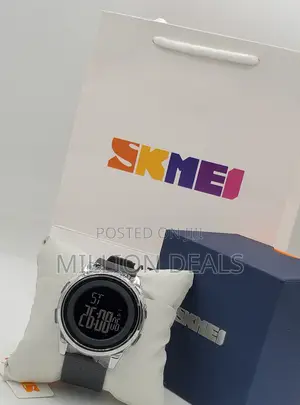 Rubber Strap Digital Slim Sport Men's Wrist Watch