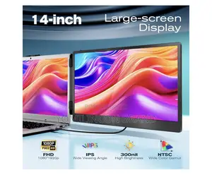 Teamgee Laptop Screen Extender, 14" FHD 1080p Ips