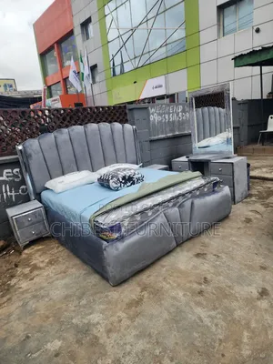 Brand New Grey Complete Set of 6by6 Bed.