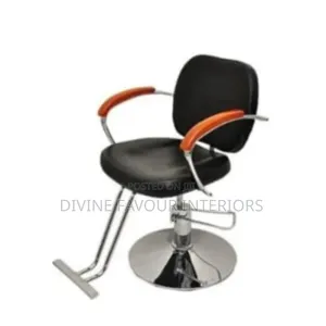 Barbing Comfort Leather Chair- Black