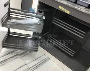 Made of Carbon Steel Magic Corner Storage Rack
