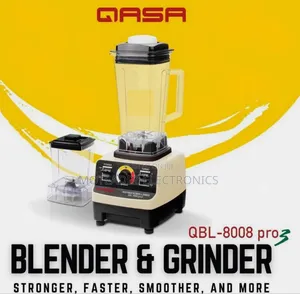 Qasa Pro3 (2 Cups) Heavy Duty Commercial Blender and Grinder