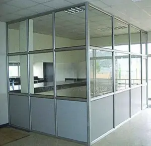 Office Glass Partitions With Glass and Partition Boards