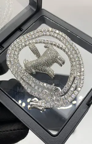 Goat Shaped Vvs1 Moissanite Tennis or Rope Chain