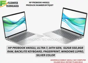 New Laptop HP ProBook 440 8GB Intel Core Ultra 7 SSD 512GB