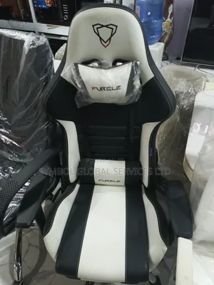 Gaming Chair White and Black Colour