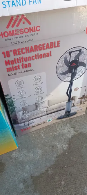 Homesonic Rechargeable 18" Mist Fan