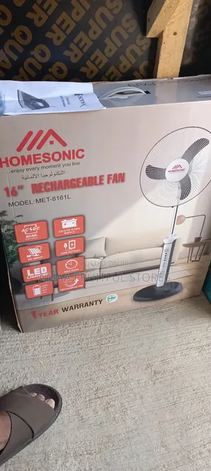 Homesonic 16" Rechargeable Fan