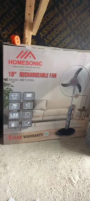 Homesonic Rechargeable Fan 18"