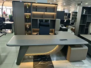 Super Executive Table And Bookshelf