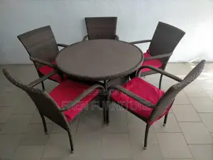 Rattan Chairs Full Set With Canter Table Galax Top