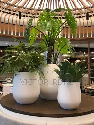 Bamboo Palm Flower Pot Design