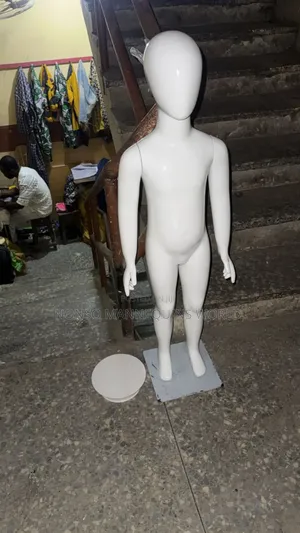 Age 5 Years Up Wards Glossy White Unisex Kids Mannequin