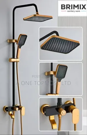 Standing Shower (Black Gold)