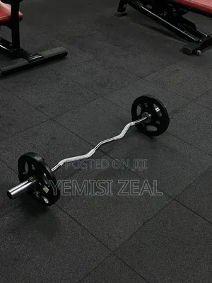 Fixed 55kg Olympic Weight Plates and Curve Barbell Rod