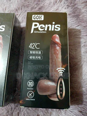 Wireless Remote Control Thrusting Silicone Simulation Dildo