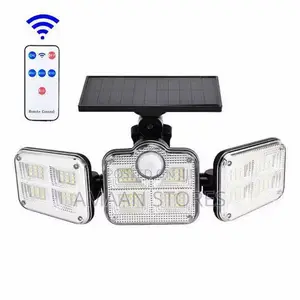 Solar Motion Sensor Led Wall Light With Remote Control