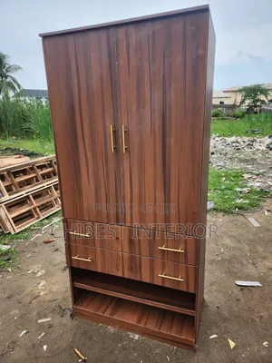 3by6ft Pure Wooden HDF Wardrobe