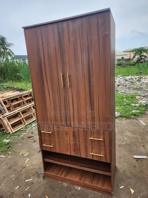 Standard Luxury 3by6ft Wooden Two Doors Wardrobe
